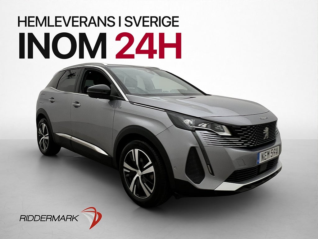 Peugeot 3008 1.2 PureTech 131hk MOMS GT Drag Döda-vinkel