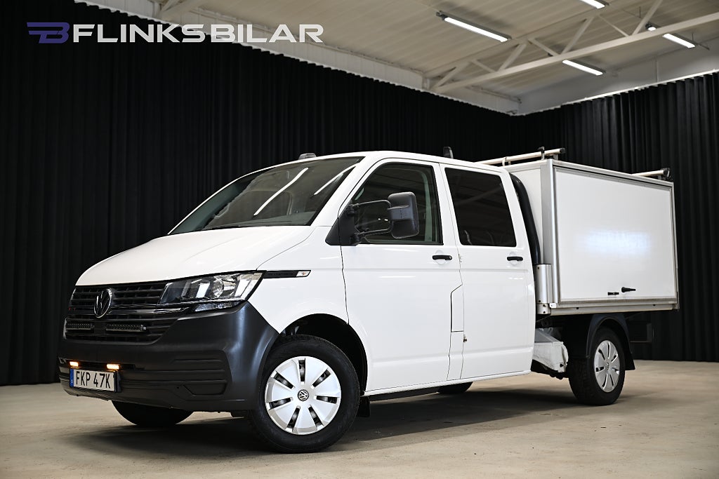 Volkswagen Transporter 4Motion 150HK Dubbelhytt|Kåpa|Inredd|EnÄgare|Moms|SeUtr