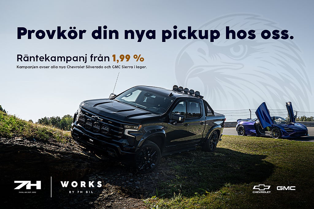 Chevrolet Silverado ZR2 1500 / KAMPANJRÄNTA 1,99% / BOSE / HuD /Taklucka