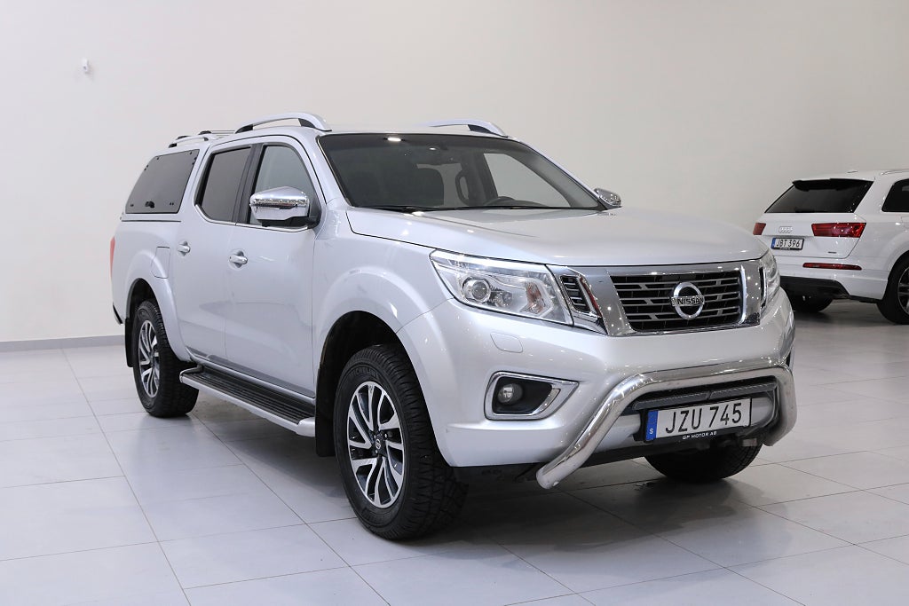 Nissan Navara Dubbelhytt 2.3 dCi 4WD / Nyservad / Värmare / Flakkåpa 
