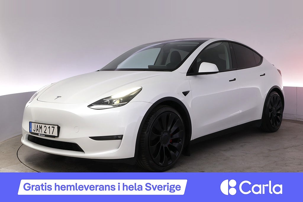 Tesla Model Y Performance Autopilot Panorama Drag