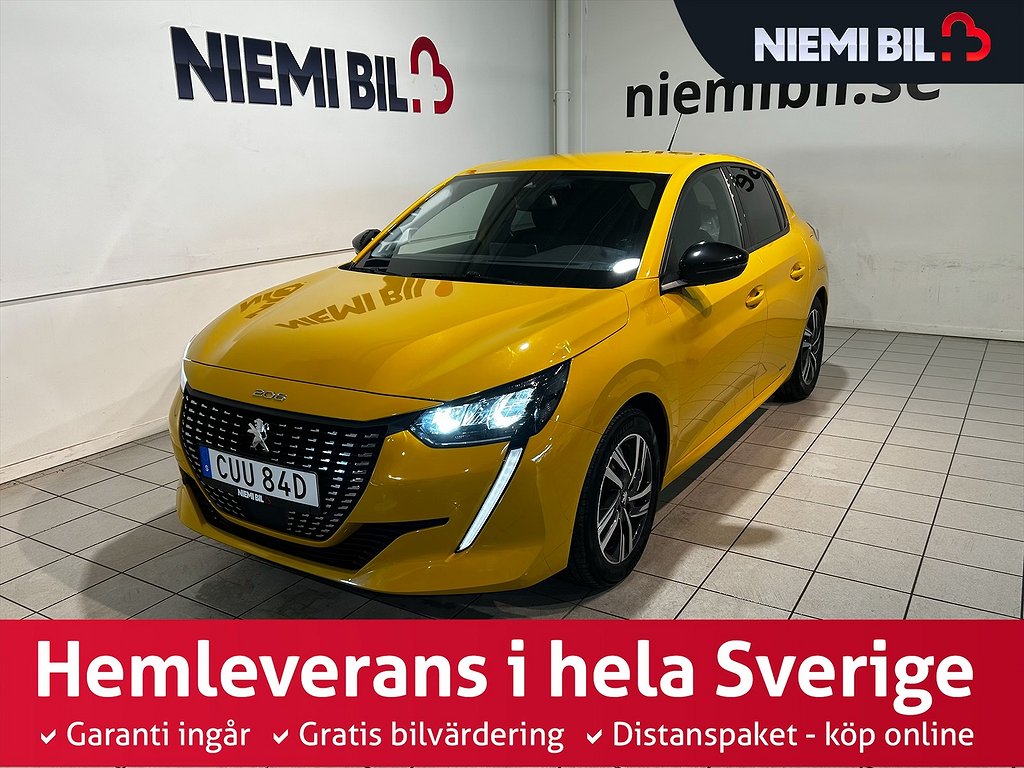 Peugeot 208 1.2 PureTech Mvärm Carplay 360°kamera S/V-hjul