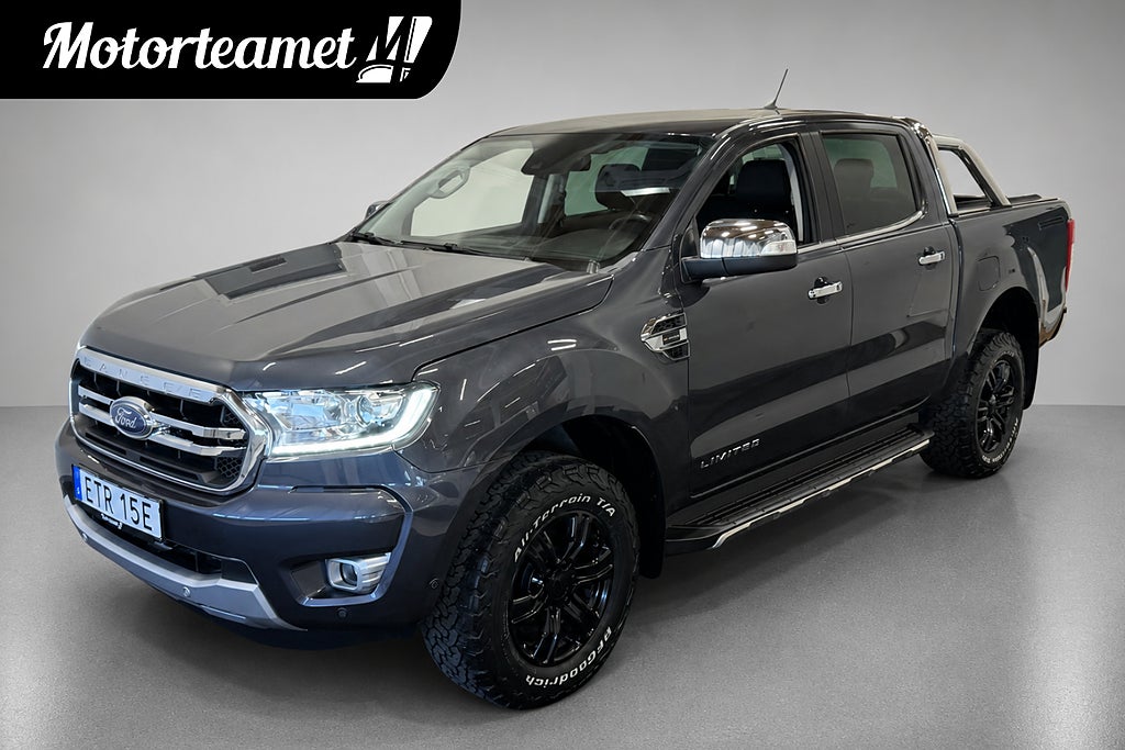 Ford Ranger Dubbelhytt 2.0 EcoBlue Bi-Turbo 213hk 4x4 MOMS Skinn D-Vä