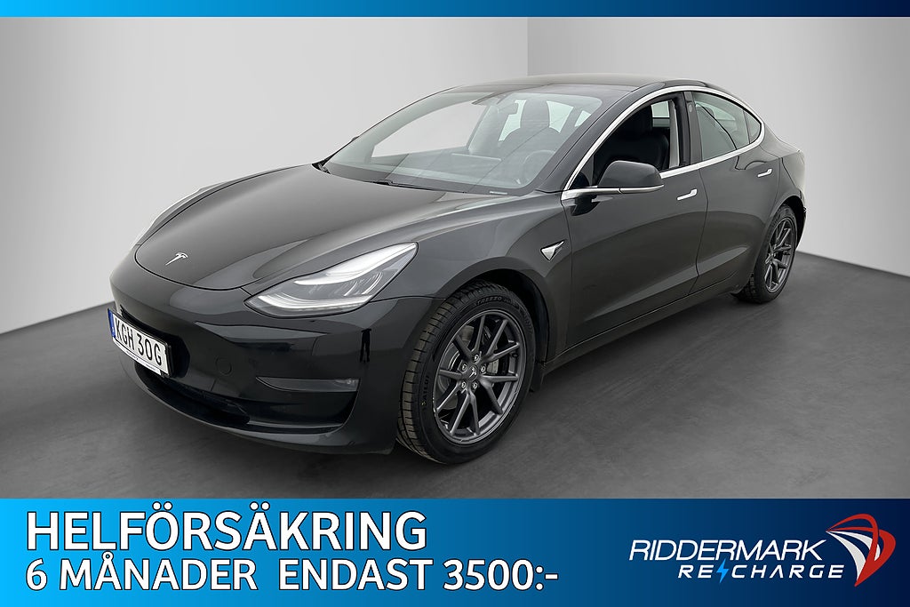 Tesla Model 3 Long Range AWD ACC-Boost AP Svensksåld MOMS