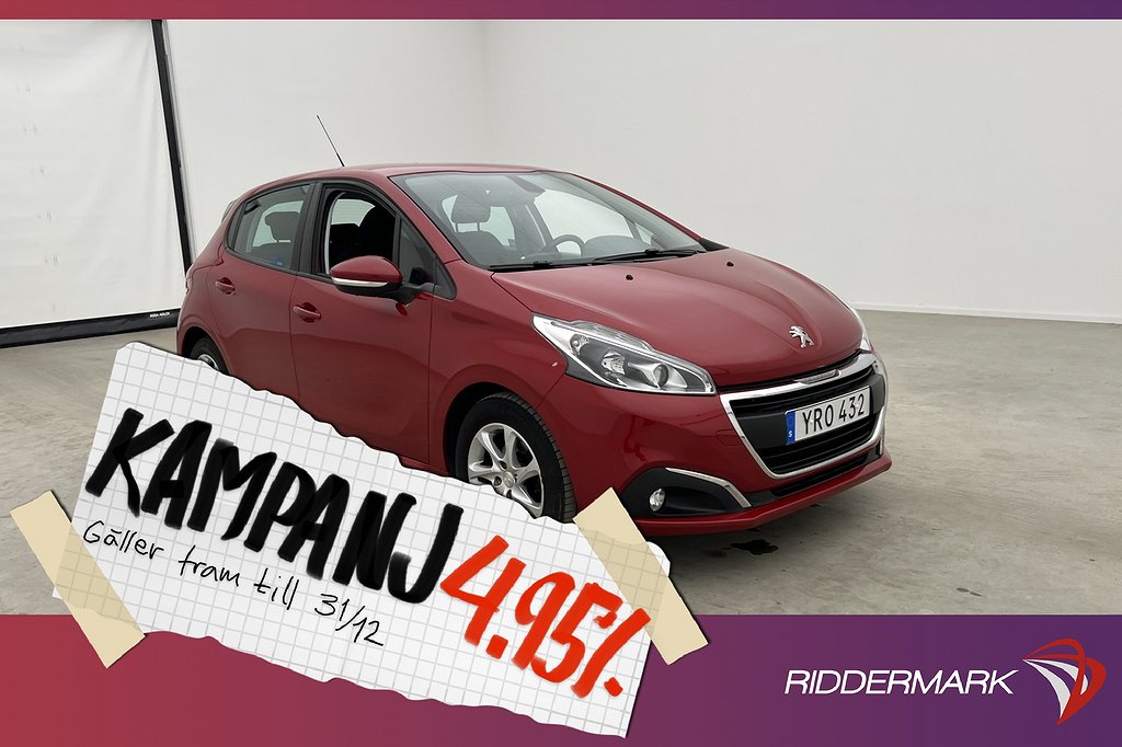 Peugeot 208 1.2 VTi 82hk Active Farthålla 4,95% Ränta