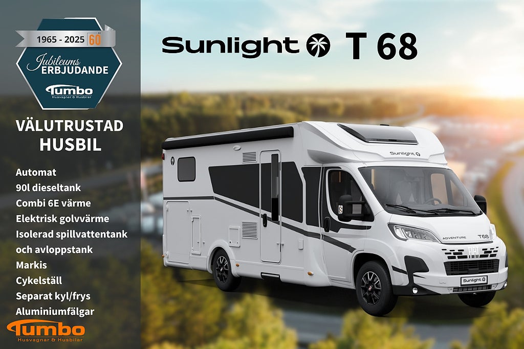 Sunlight T68 Adventure Edition Tumbo 60år 