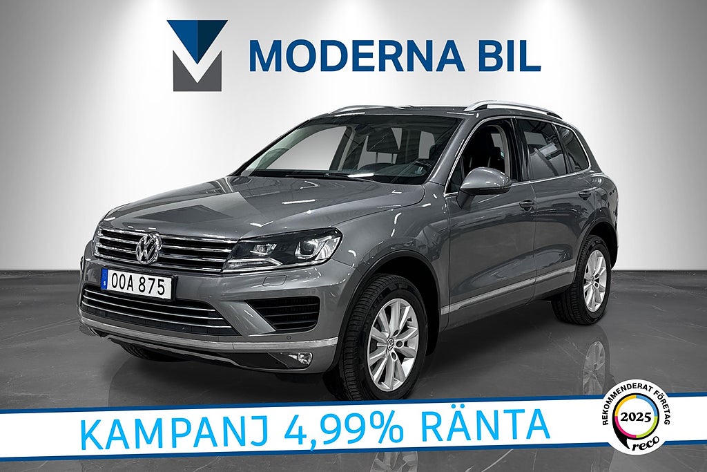 Volkswagen Touareg 3.0 V6 TDI 204hk 4Motion D-värm Drag Helskinn Nyservad