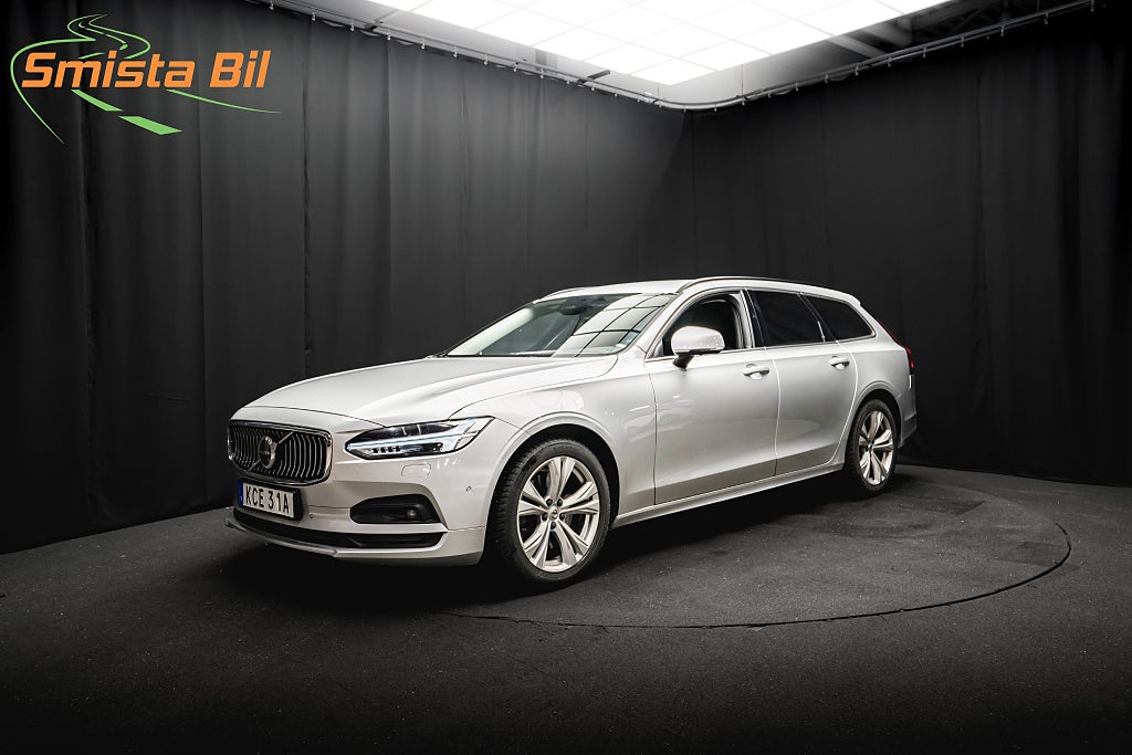 Volvo V90 B4 AWD PRO LÄDER DRAG 360° HUD D-VÄRM BLIS MOMS 197hk 