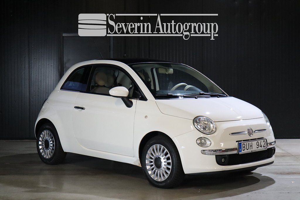 Fiat 500 1.2 8V (69hk) Lounge / Taklucka