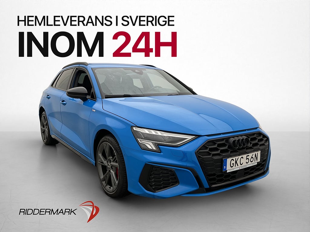 Audi A3 Sportback 45 TFSI e S-line LED Kamera Dragkrok MOMS