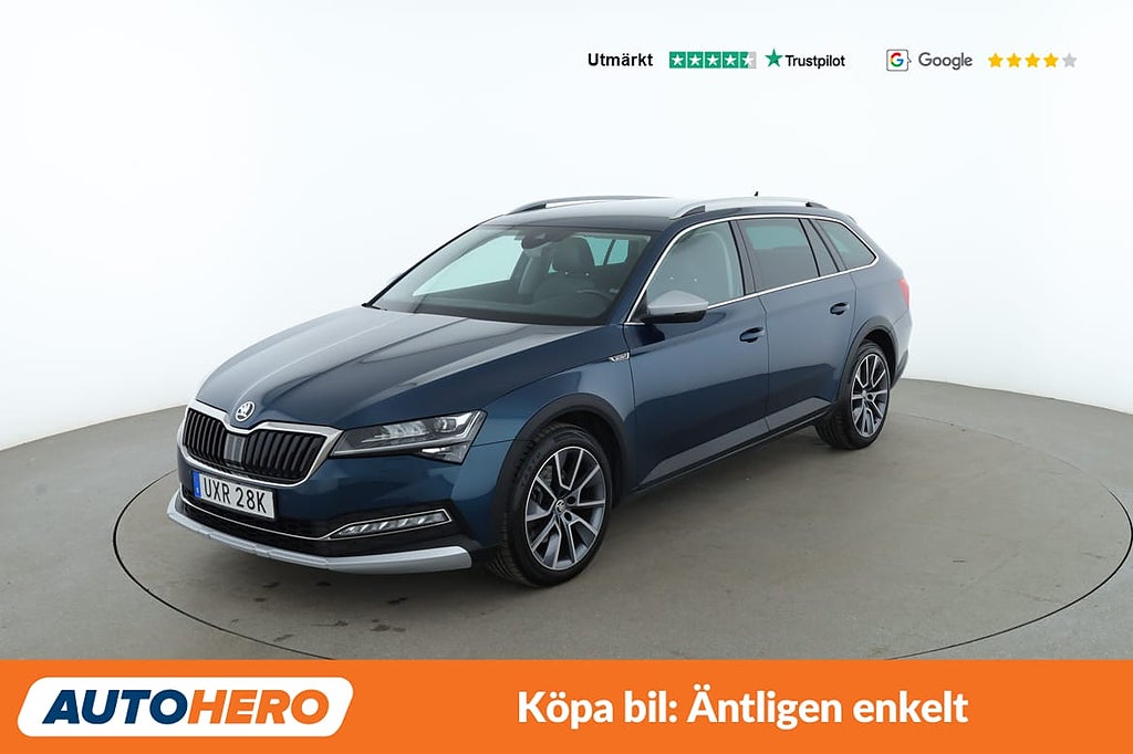 Skoda Superb Scout 2.0 TDI 4x4 / Värmare, Dragkrok, CarPlay