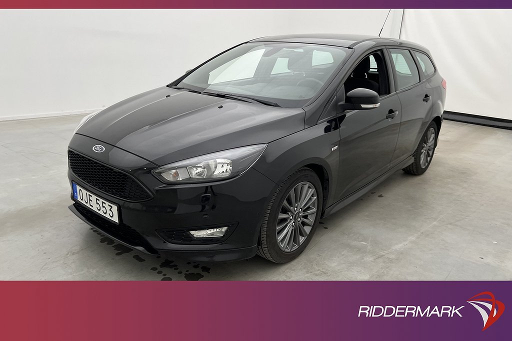 Ford Focus Kombi EcoBoost 125hk ST-Line Sensorer Farthållare