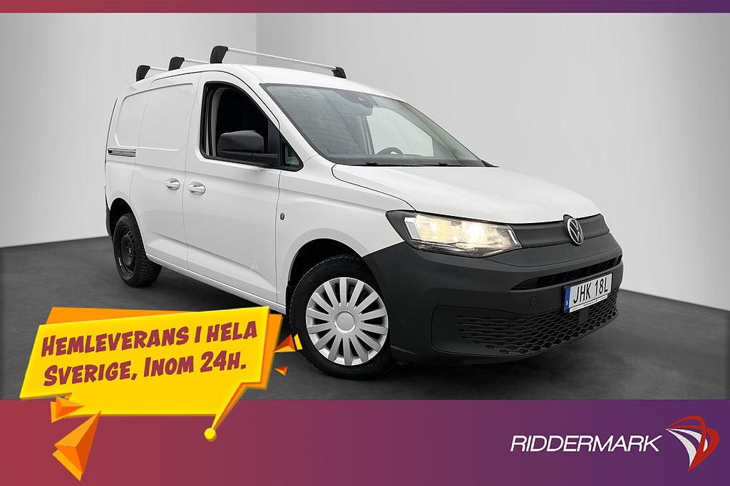 Volkswagen Caddy Cargo Värmare Drag CARPLAY B-Kamera Moms