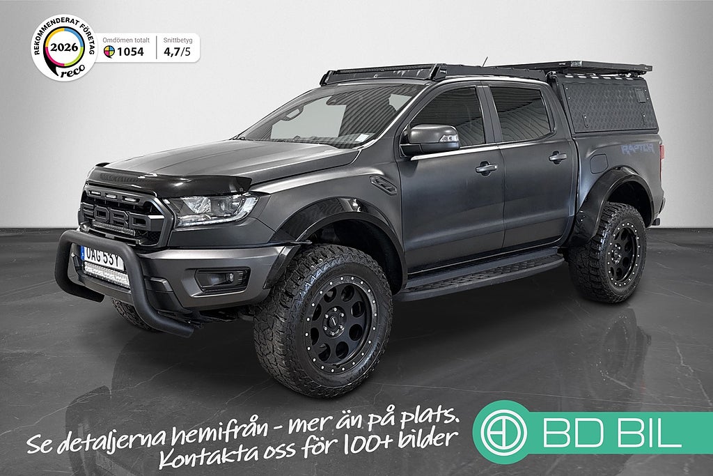 Ford Ranger Raptor PÅKOSTAD SE SPEC ALU-CAB MICKEY THOMPSON FOX-DÄMPA