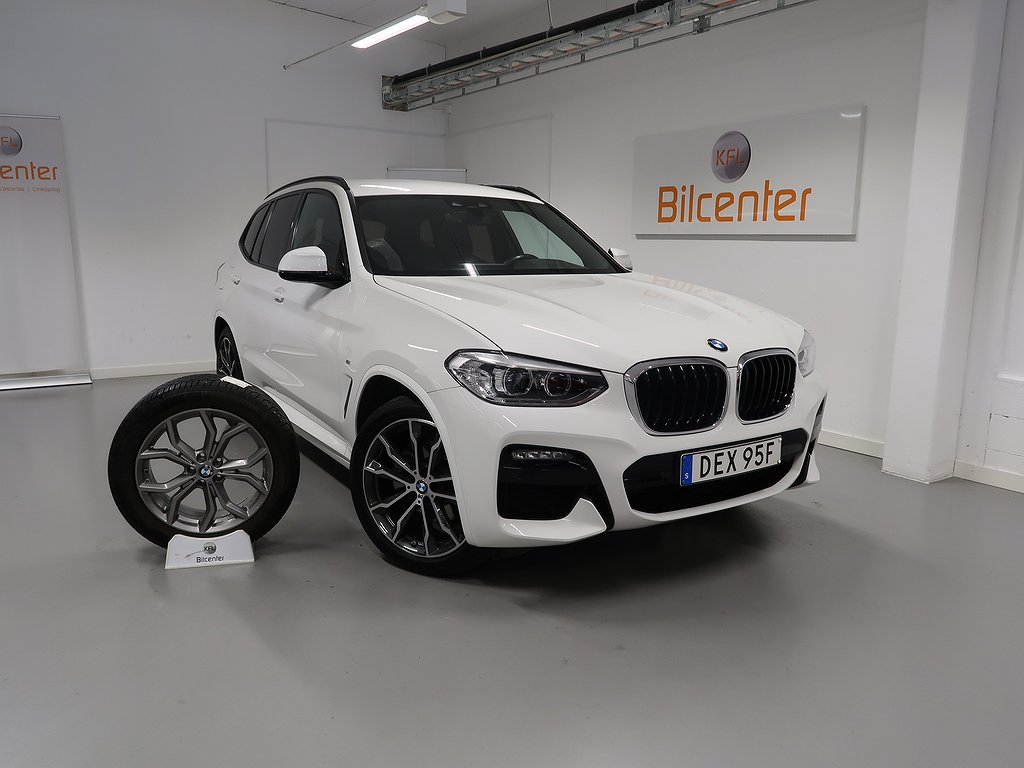 BMW X3 xDrive20d M Sport V-Däck ingår Drag-Navi-Carplay-Skinn-Cockpit