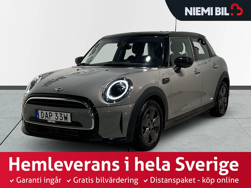 MINI Cooper 5-dörrars Steptronic Kamera Mvärm Sportstolar S/V-hjul