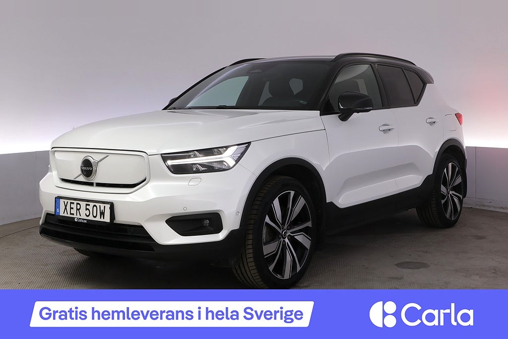 Volvo XC40 Recharge Twin Pro Drag Pano H/K 360 Läder 20''