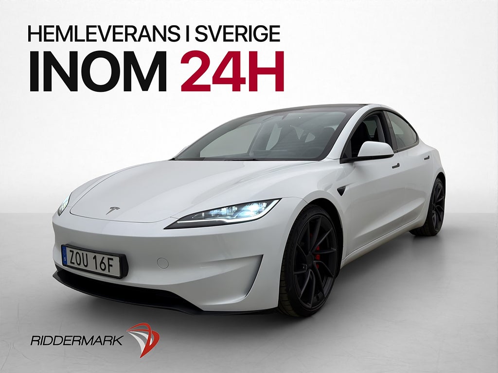 Tesla Model 3 Performance AWD Autopilot MOMS Svensksåld