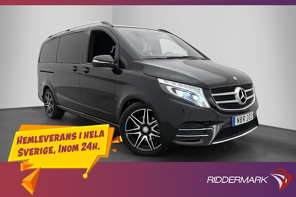 Mercedes-Benz V 250 Lång AMG Fjärr-Värmare Drag Kamera 7-Sit