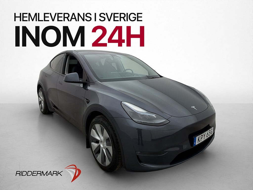 Tesla Model Y Longe Range 514hk AWD Dragkrok Autopilot MOMS