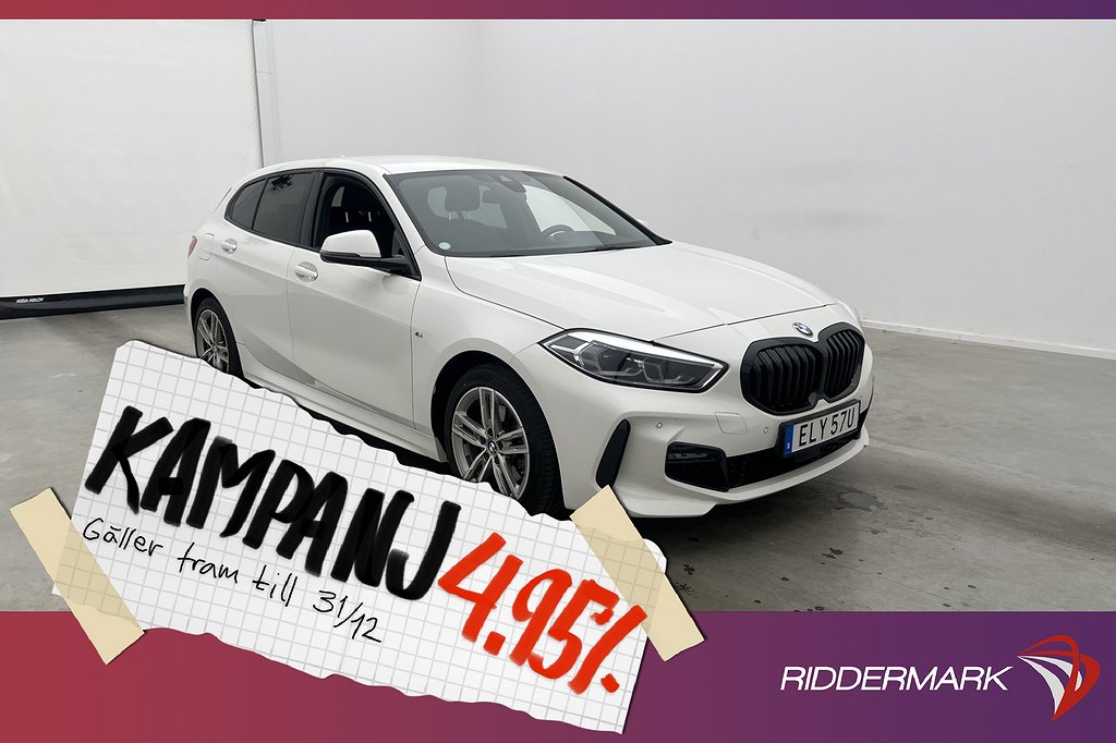 BMW 118 i 136hk M Sport HiFi Sensorer Rattvärme 4,95% Ränta