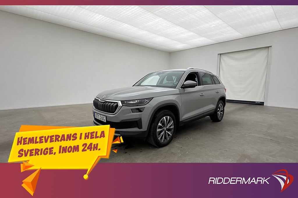 Skoda Kodiaq TSI 4x4 Style Värmare Drag Cockpit Kamera Skinn