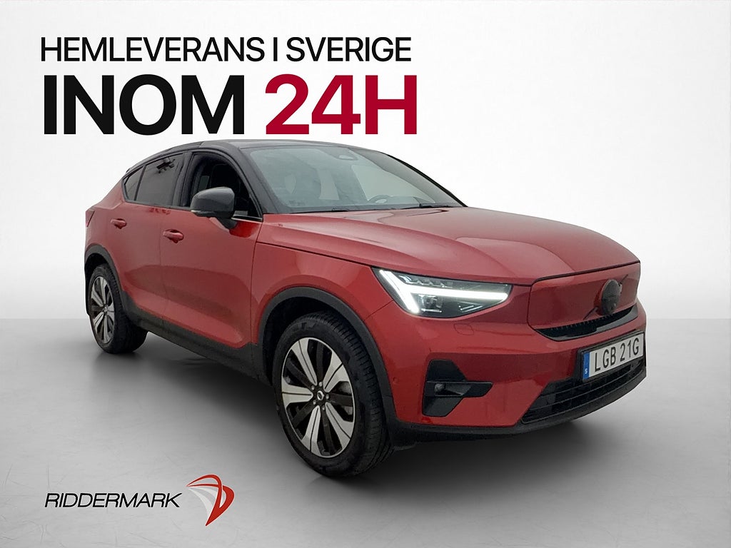 Volvo C40 Recharge Twin Intro Edition Pano H/K 360° Dragkrok
