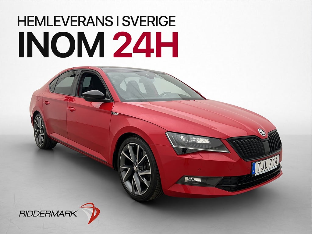 Skoda Superb 190hk 4x4 Sportline Taklucka Canton Värm Drag
