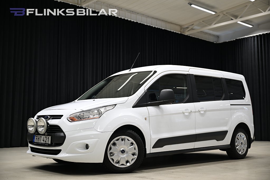 Ford Tourneo Connect TDCi 95HK L2 5-Sits|Drag|Värmare|Lågmil|Dubbeldörr|Moms