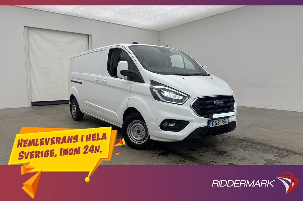 Ford transit-custom L2 Värmare Dragkrok Kamera V-Inredd Moms