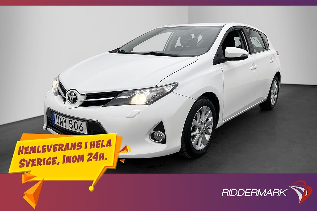 Toyota Auris 1.4 D-4D 90hk Active M&K-Värm Dragkrok Kamera
