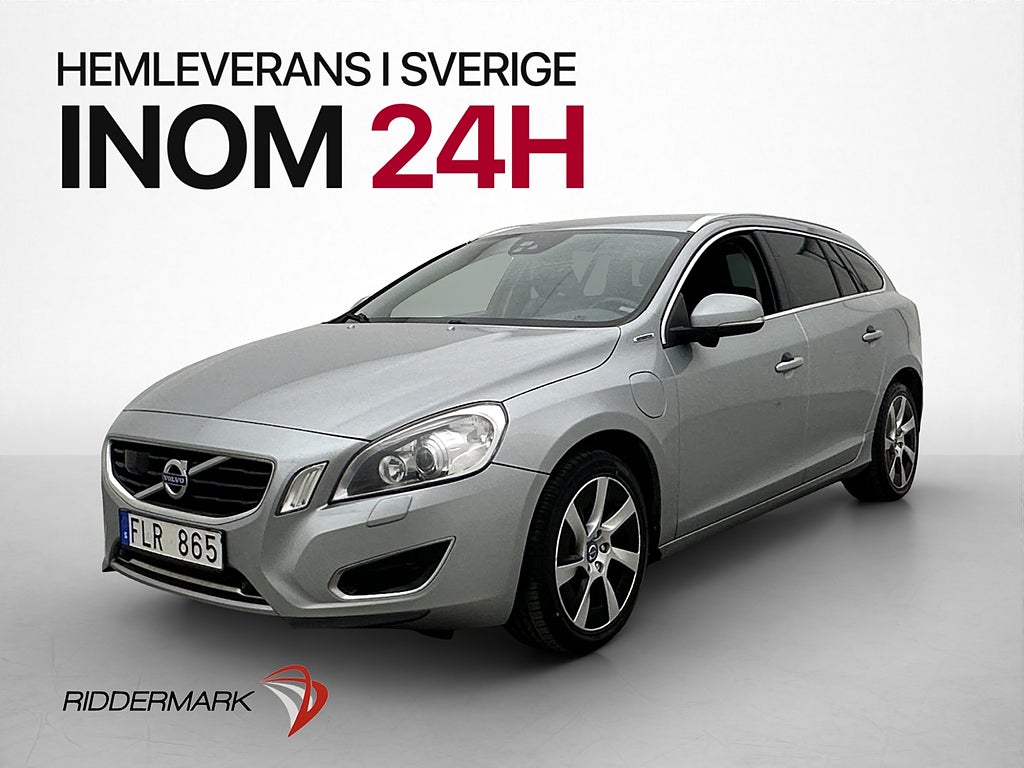 Volvo V60 D6 Plug-in AWD Summum VOC Sensorer Skinn Elstol