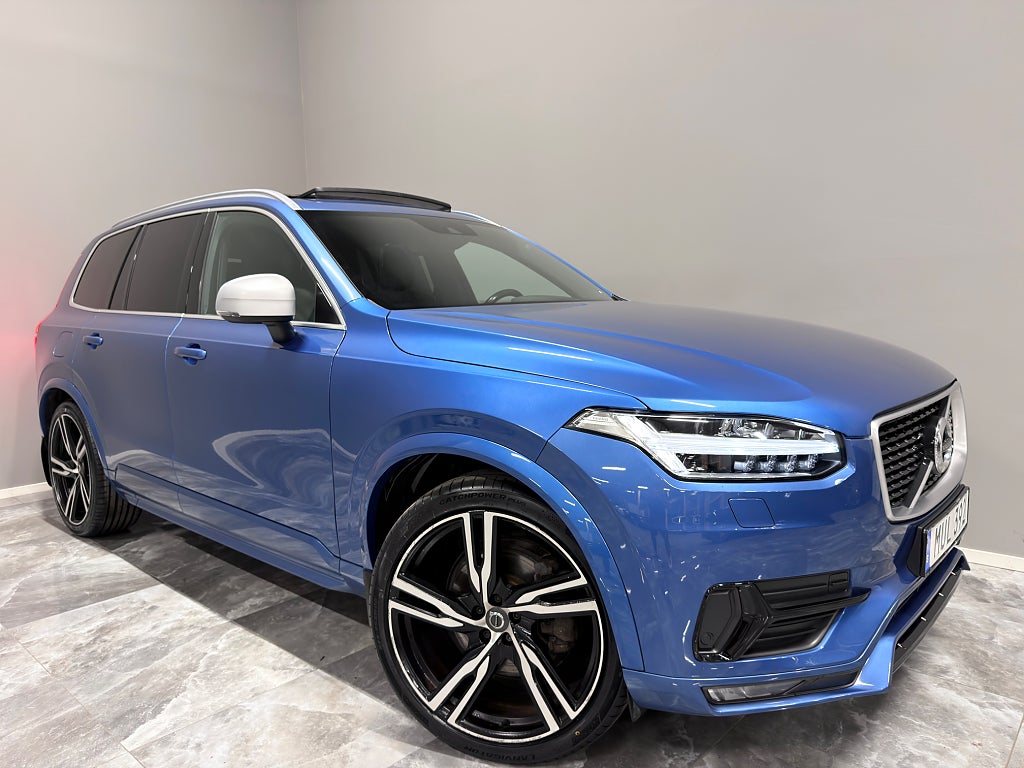 Volvo XC90 D5 AWD Auto/7Sits/R-Design/Drag/GPS/Värmare/Panorama