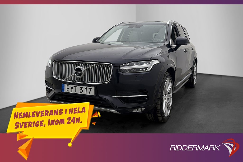 Volvo XC90 T6 AWD 320hk Inscription Pano B&W 7-Sits HUD 360°