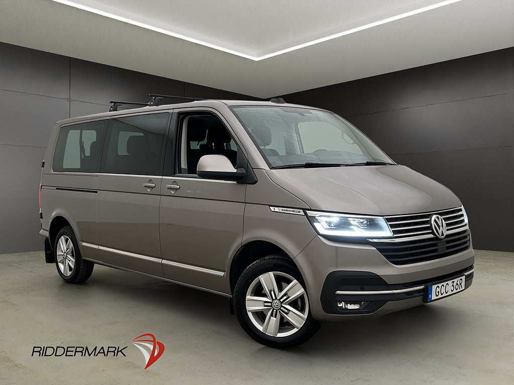 Volkswagen Caravelle Lång Värm Drag B-Kamera CARPLAY Moms