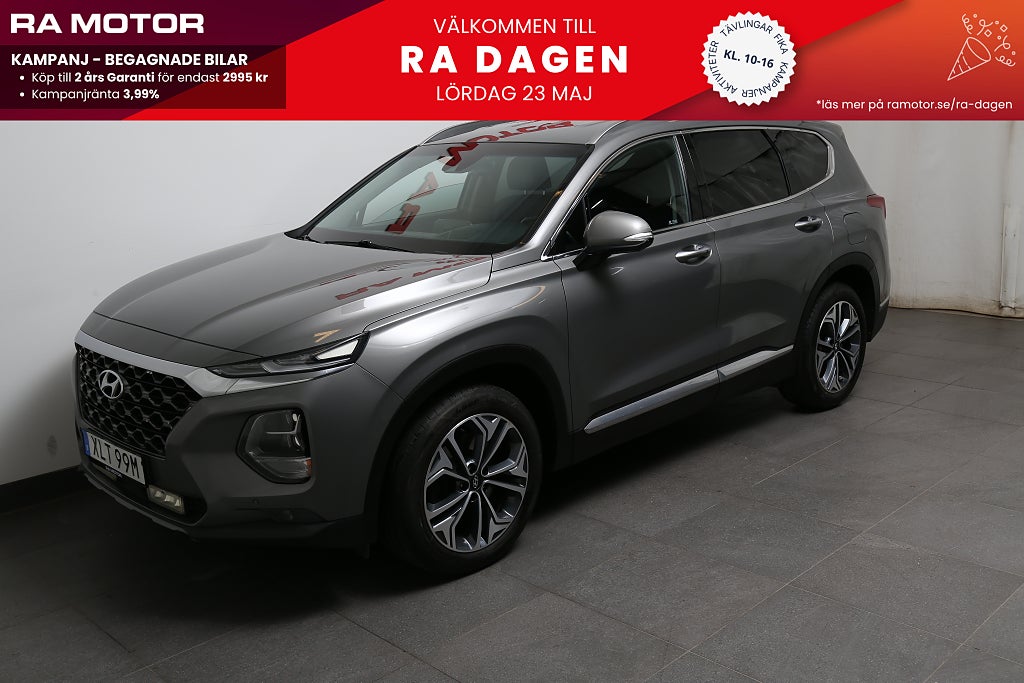 Hyundai Santa Fe 2,2 CRDi 200hk Premium AWD Aut Extraljus Motorv Drag 2020