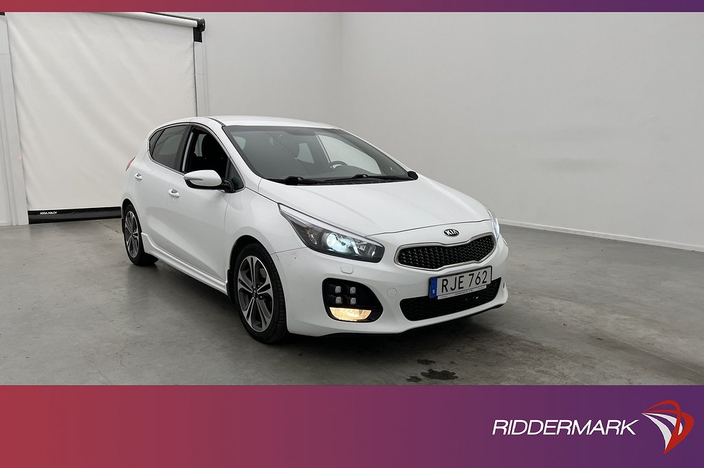 Kia Cee´d 1.2 136hk GT-Line Kamera Navi Rattvärme Farthållare