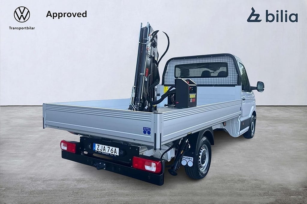 Volkswagen crafter Chassi 35 163Hk L3 Automat flak med kran RWD A...