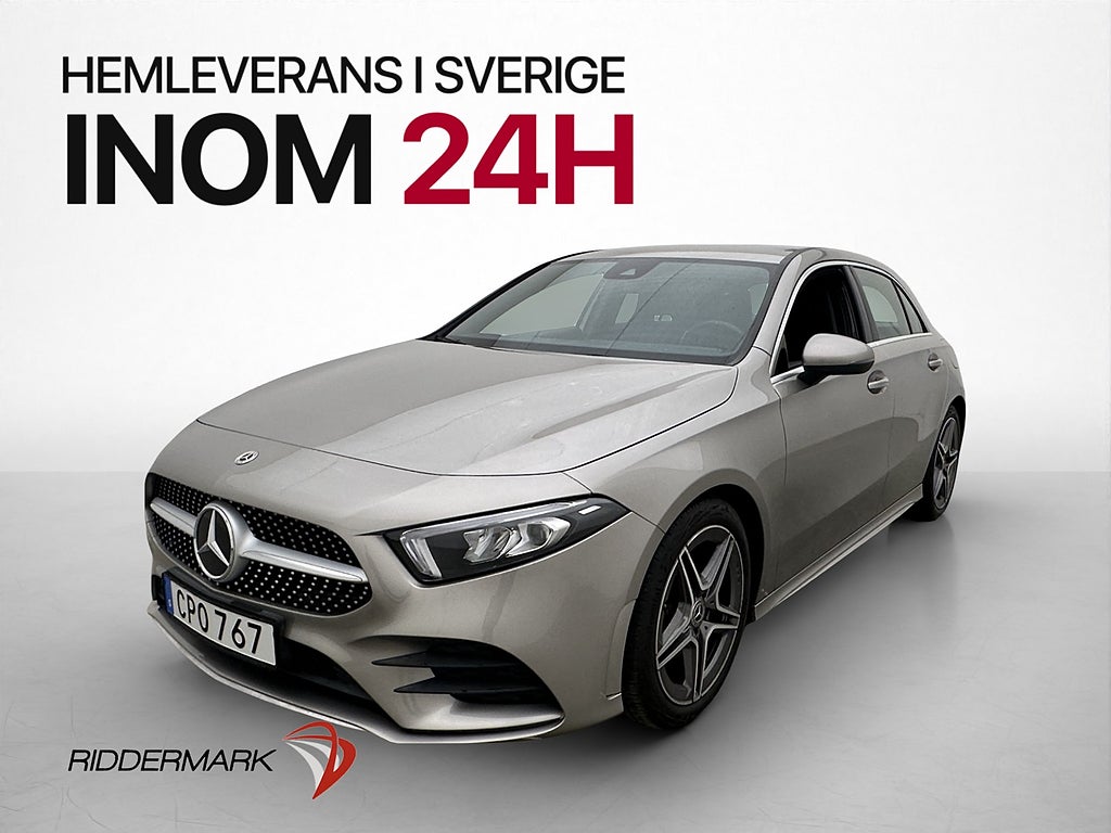Mercedes-Benz A 180 AMG Cockpit Kamera Halvskinn
