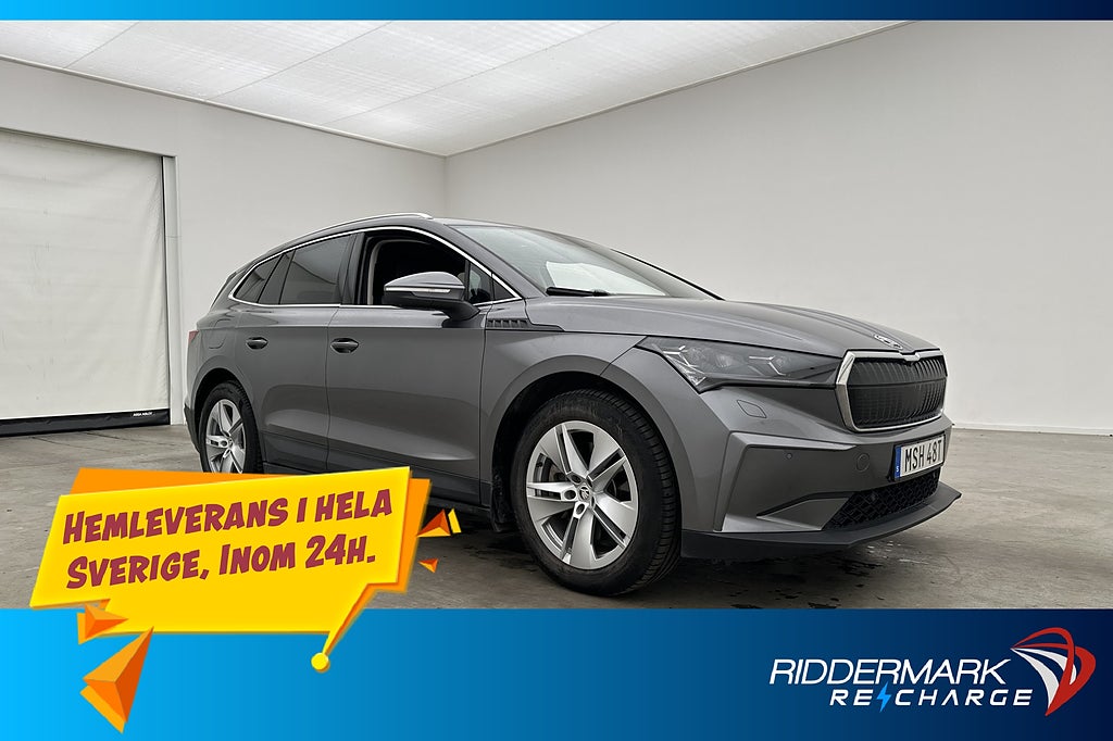 Skoda Enyaq 80X Värmare Dragkrok 360° Elstolar CarPlay MOMS