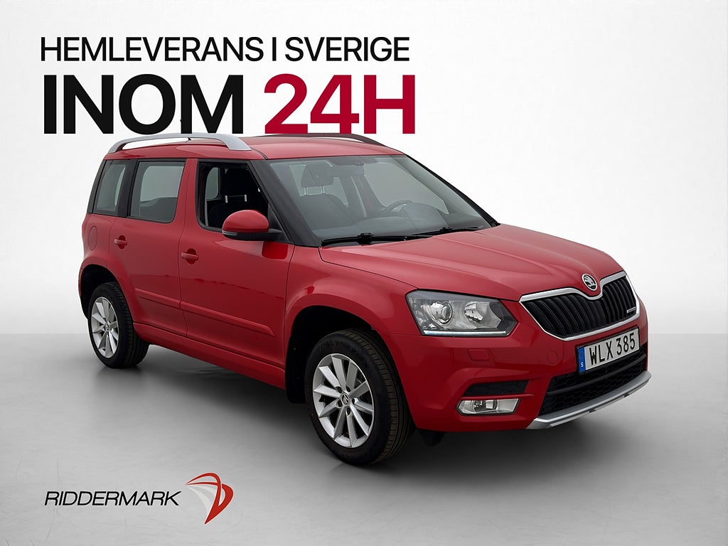 Skoda Yeti TDI 105hk P-Sensorer Bluetooth 0.46 l/mil Drag