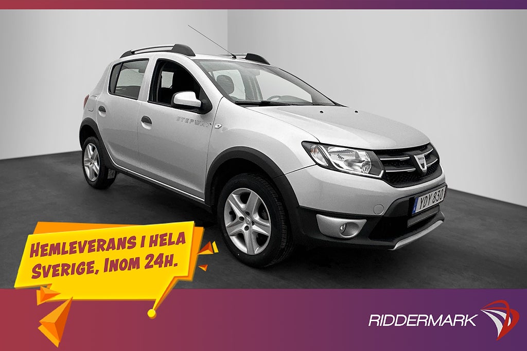 Dacia Sandero Stepway 0.9 TCe 90hk M&K Värmare Navi Sensorer
