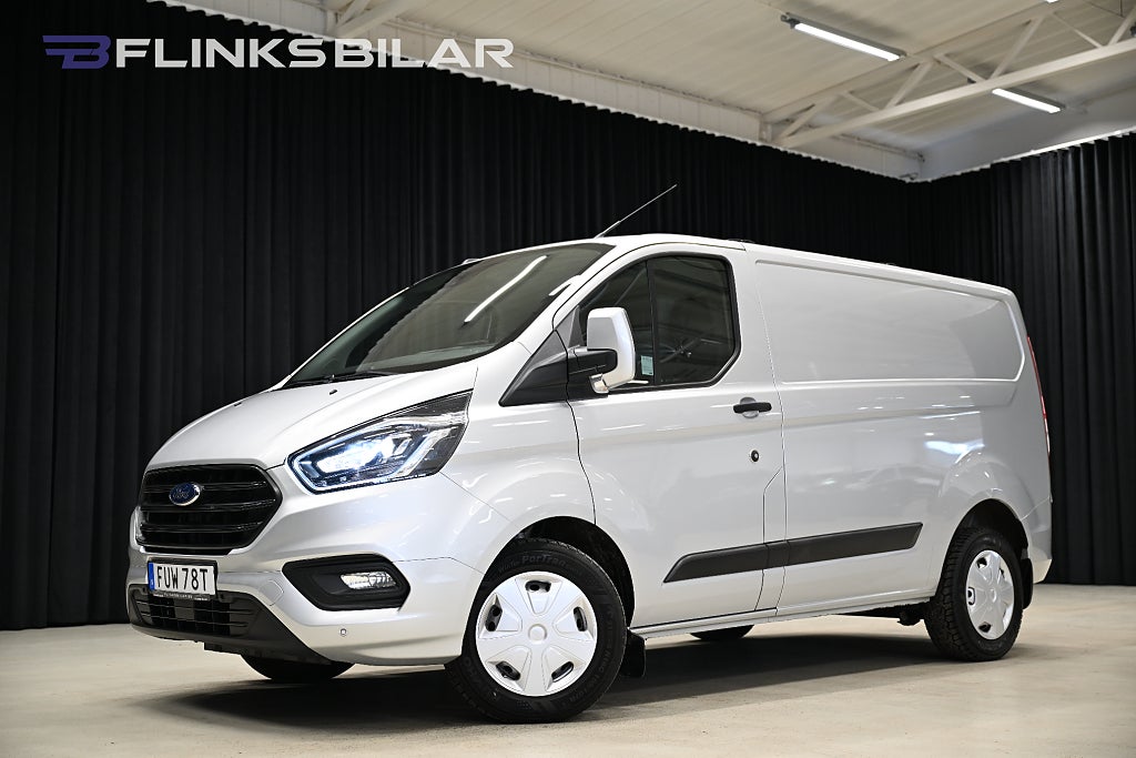 Ford transit Custom 130HK Automat|LED|Drag|Värmare|Lågmil|Leasbar