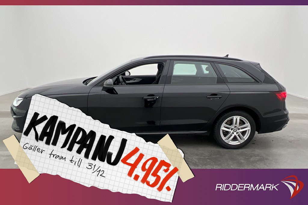 Audi A4 Avant 40 TDI 190hk Quattro D-Värmare D 4,95% Ränta