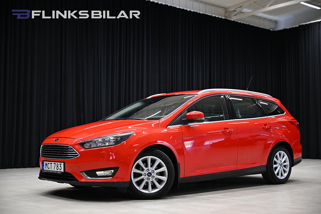 Ford Focus Kombi 1.0 EcoBoost 125HK Titanium|PDC|M/K-Värmare|