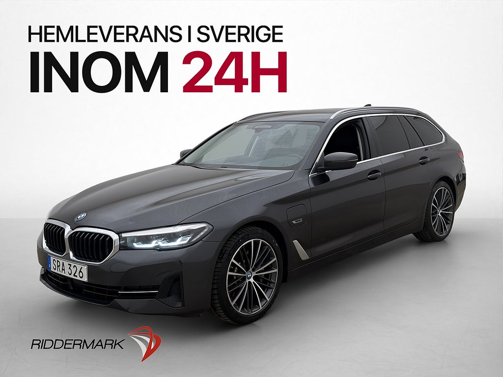 BMW 530e xDrive 292hk Plug-in Skinn Drag Kamera Navi