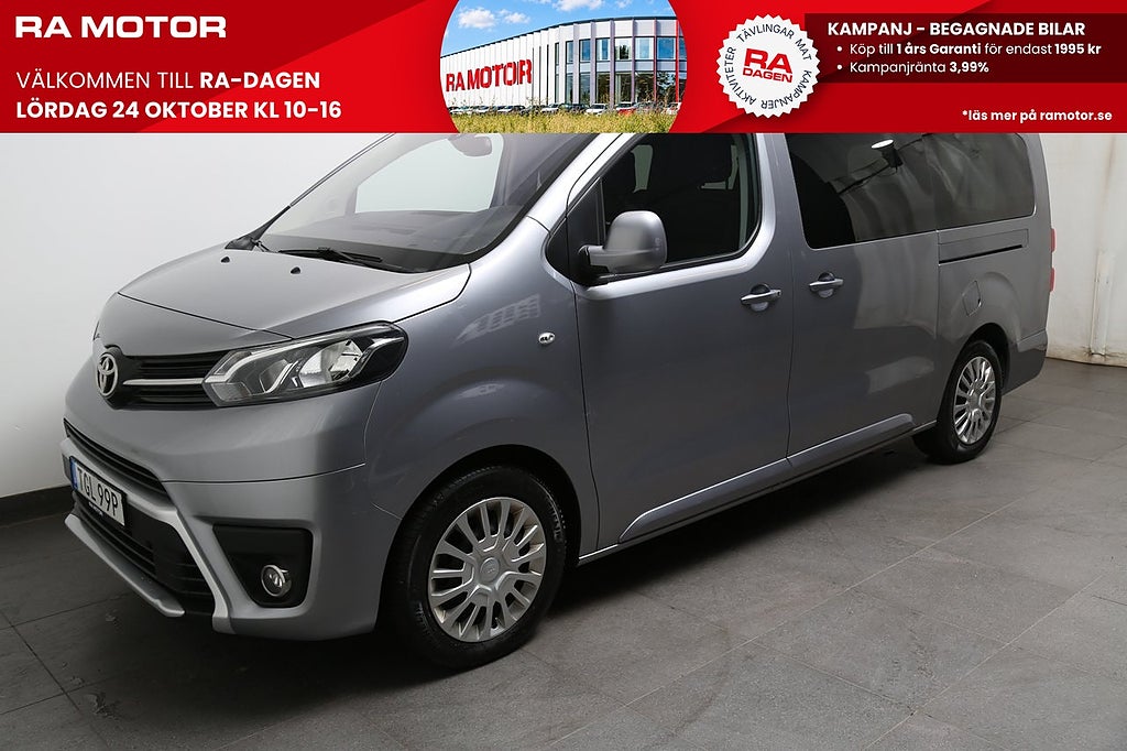 Toyota Proace Verso 2,0 D-4D 177hk Aut 9-sits Värmare Drag Leasbar 2024