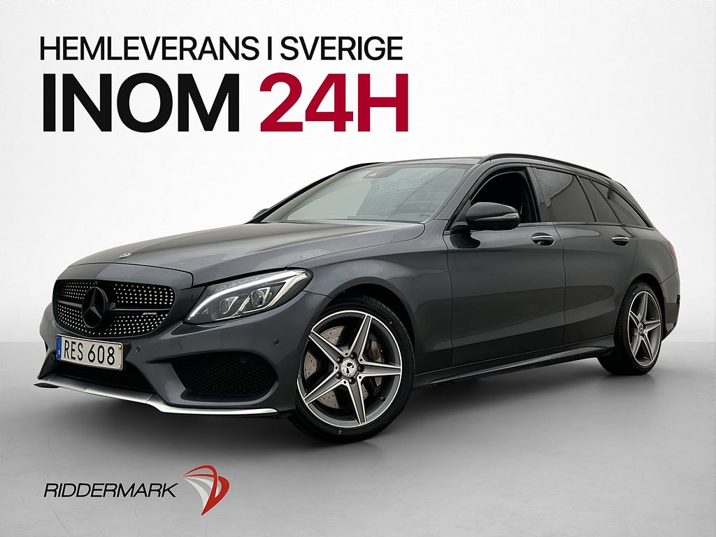 Mercedes-Benz C 450 T AMG 4M 367hk AMG Pano Burm 360°-K