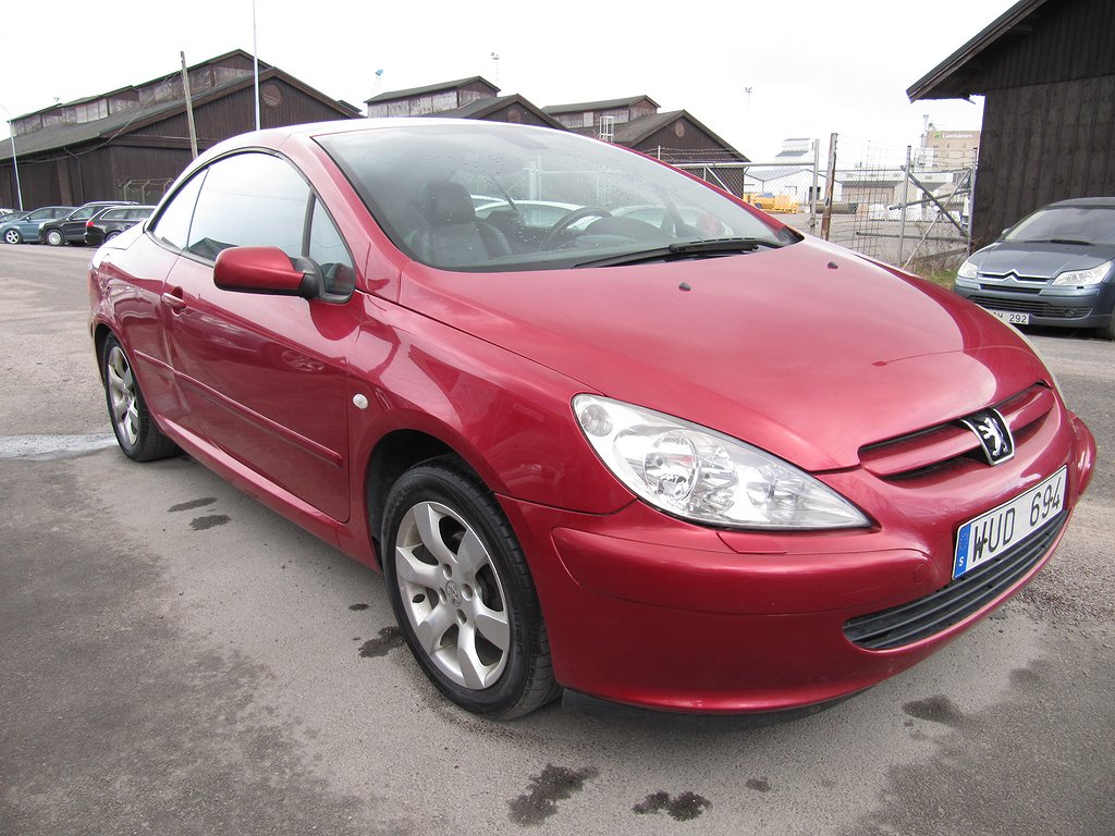 Peugeot 307 CC 2.0i 16v Cabrio, Skinn/El Cab / PDC/NY BES.