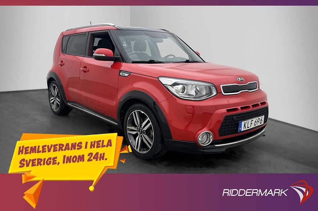 Kia Soul 1.6 GDI 132hk GLS Pano Kamera Rattvärme Skinn